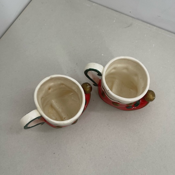 Vintage Napco Christmas Santa boot mugs - Picture 4 of 6